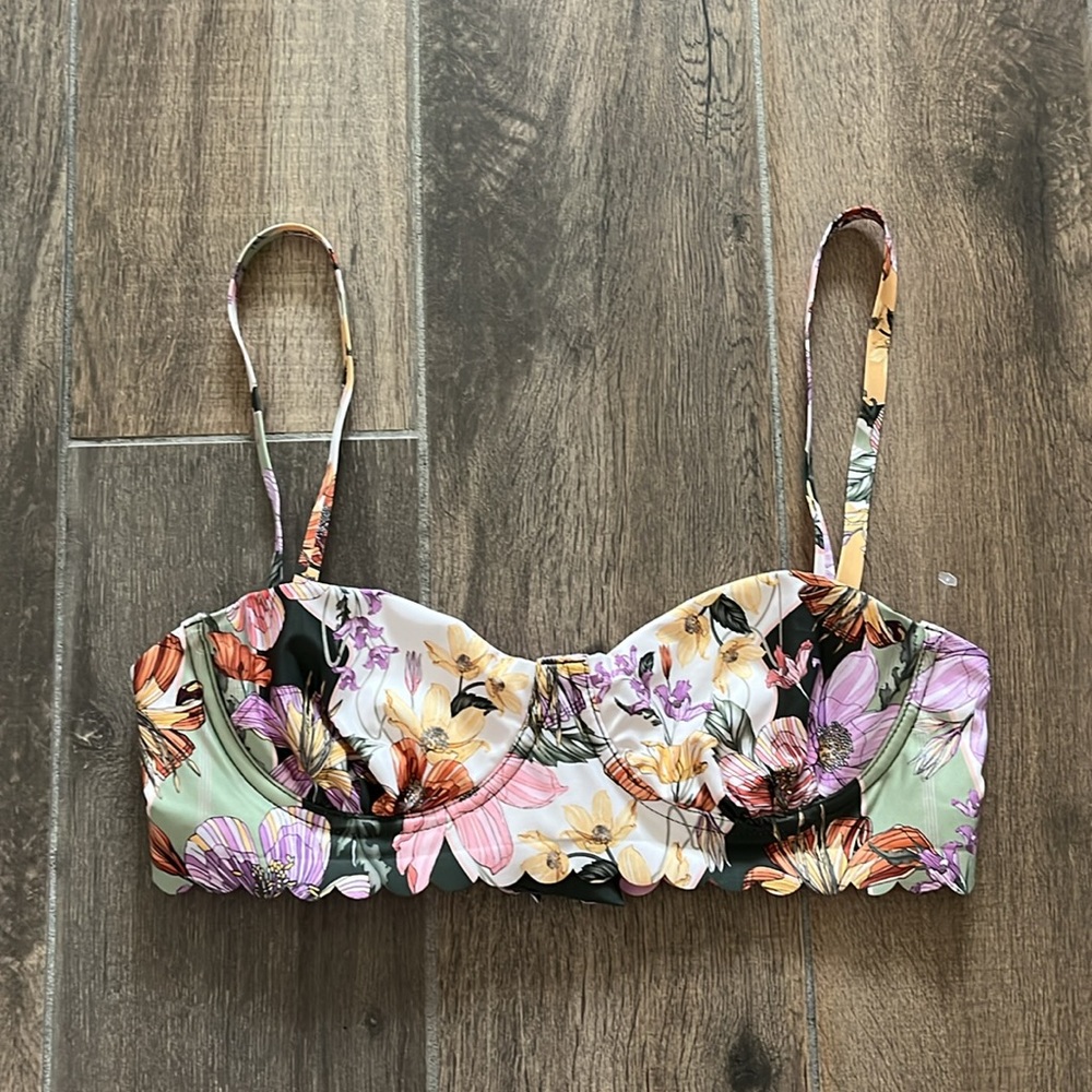 NEW Agua Bendita Lauren Bikini Top Size Small - Picture 3 of 5